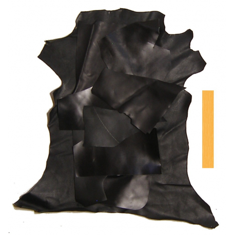 Lot 0,5 kg Chutes de Cuir noir