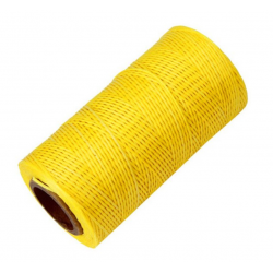 Bobine de Nylon Tressé Ciré Jaune 260 mètres