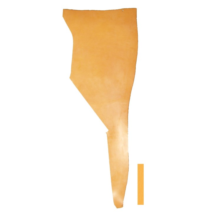Peau de Vachette Tannage Végétal Marron Vieilli
