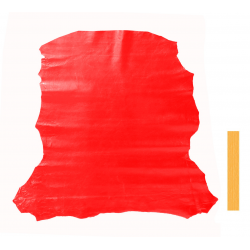 Peau Entière Cuir d'Agneau Rose Métallisé