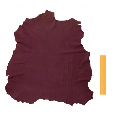 Peau Entière Cuir d'Agneau Violet  Velours