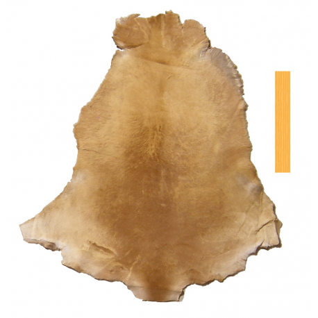 Peau Entière Cuir de Kangourou à poils Beige
