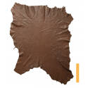 Peau Entière Cuir de Cerf Marron Grainé Satiné