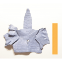 Peau de Crocodile Bleu Bleuet