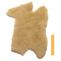 Peau Cuir de Mouton Lainée (à poils) miel