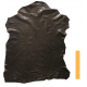 Peau Entière Cuir de Chèvre Noire reflets dorés