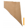 Collet de Vachette Tannage Végétal Marron/Beige