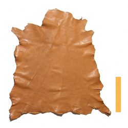 Peau Chèvre Tannage Végétal Marron Naturel