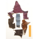 Lot chutes de cuir de Crocodile Multi-couleurs