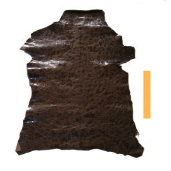 Peau de chèvre Marron Chocolat Marbré Vintage