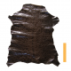 Peau de chèvre Marron Chocolat Marbré Vintage