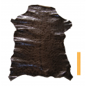 Peau de chèvre Marron Chocolat Marbré Vintage