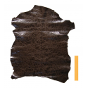 Peau de chèvre Marron Chocolat Marbré Vintage