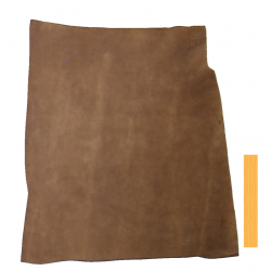 Vachette Tannage Végétal 3,2mm Havanne velours
