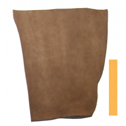 Vachette Tannage Végétal 3,2mm Havanne velours