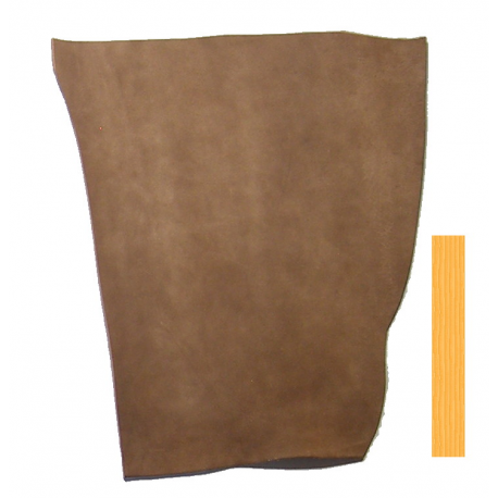 Vachette Tannage Végétal 3,2mm Havanne velours
