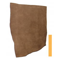 Vachette Tannage Végétal 3,2mm Havanne velours