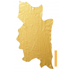 Peau Veau Lisse Jaune Moutarde Tannerie Pomari