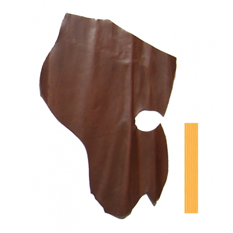 Peau Veau Marron Gold Toucher Peau de Pêche