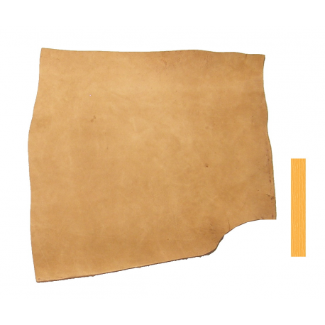 Vachette Tannage Végétal Velours Marron Clair