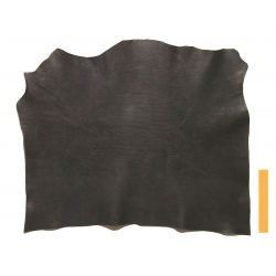 Collet de Vachette Poncé Noir Tannage Végétal