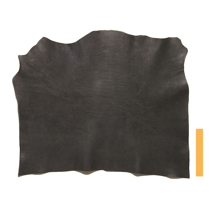Collet de Vachette Poncé Noir Tannage Végétal