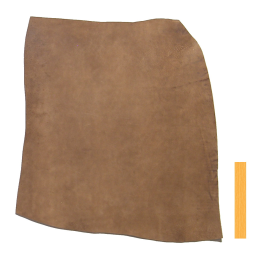 Collet de Vachette Poncé Marron Vintage Tannage Végétal