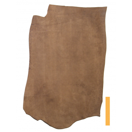 Collet de Vachette Poncé Marron Vintage Tannage Végétal