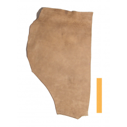 Collet de Vachette Tannage Marron Velours