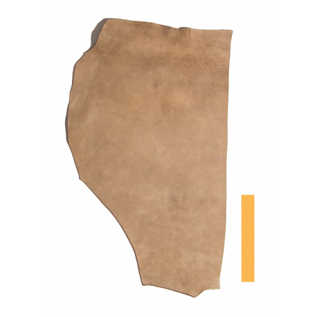 Collet de Vachette Tannage Marron Velours