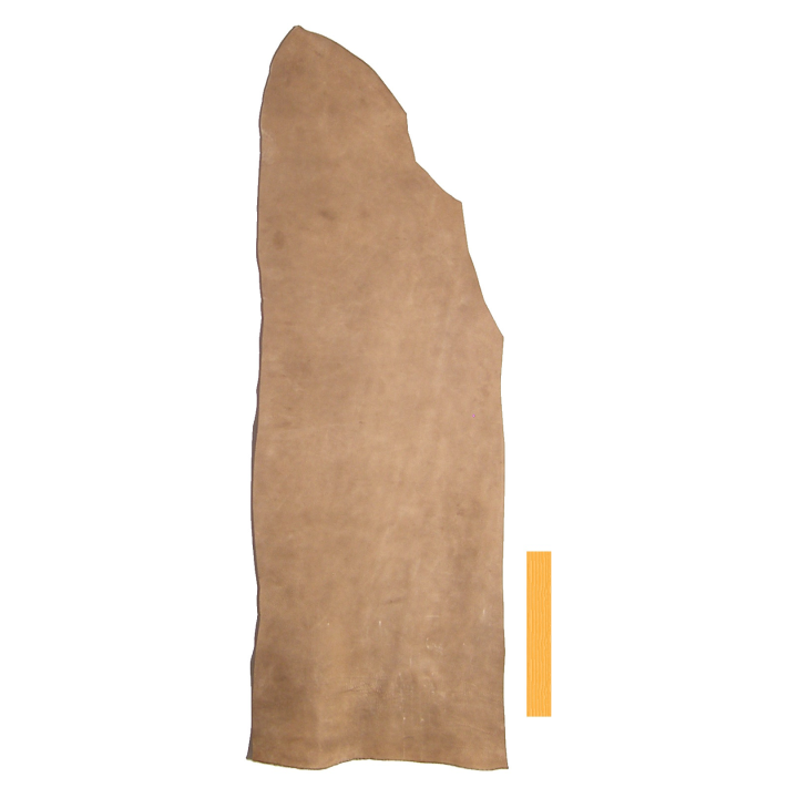 Collet de Vachette Tannage Marron Velours
