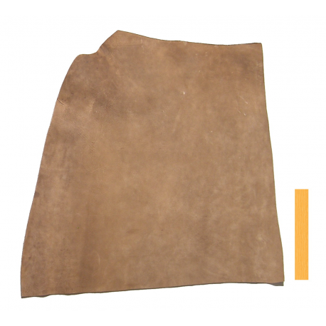 Collet de Vachette Tannage Marron Velours