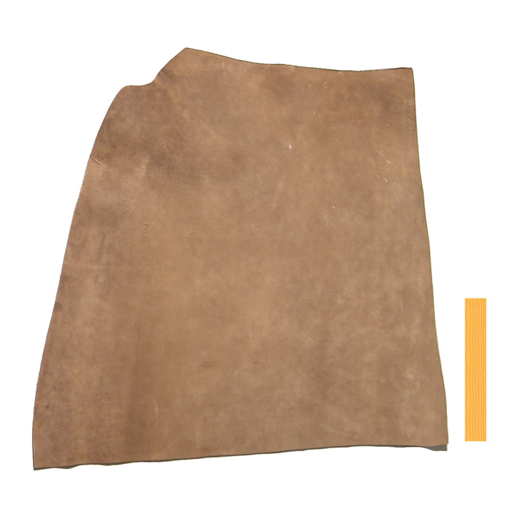 Collet de Vachette Tannage Marron Velours
