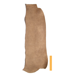 Collet de Vachette Tannage Marron Velours