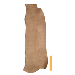 Collet de Vachette Tannage Marron Velours