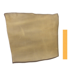 Collet de Vachette Tannage Végétal Vert Kaki