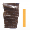 Peau Crocodile Marron Chocolat