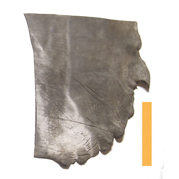 Collet de Vachette Noir Blanchi Vintage Tannage Végétal