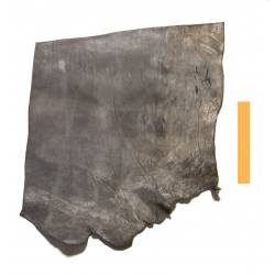 Collet de Vachette Noir Blanchi Vintage Tannage Végétal