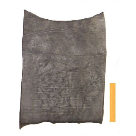 Collet de Vachette Noir Blanchi Vintage Tannage Végétal