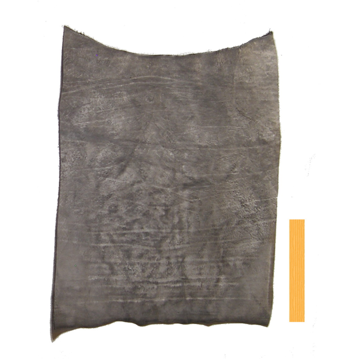 Collet de Vachette Noir Blanchi Vintage Tannage Végétal