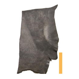 Collet de Vachette Noir Blanchi Vintage Tannage Végétal