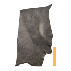 Collet de Vachette Noir Blanchi Vintage Tannage Végétal