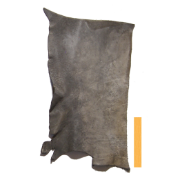 Collet de Vachette Noir Blanchi Vintage Tannage Végétal
