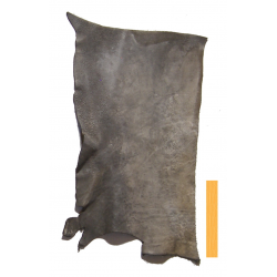 Collet de Vachette Noir Blanchi Vintage Tannage Végétal