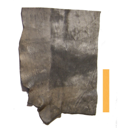 Collet de Vachette Noir Blanchi Vintage Tannage Végétal