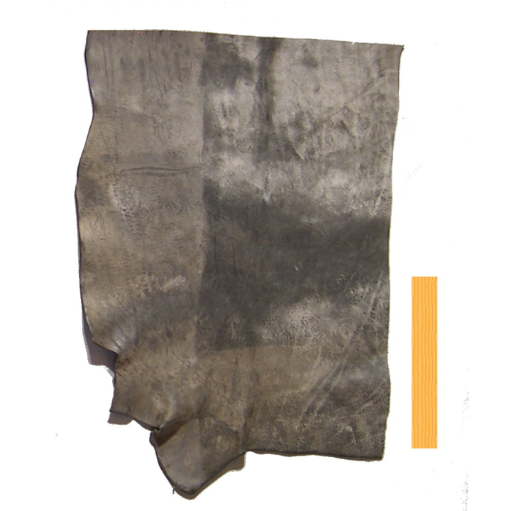 Collet de Vachette Noir Blanchi Vintage Tannage Végétal