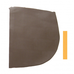 Peau de Vachette Marron enduit PU