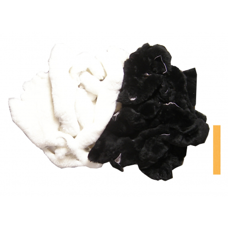 1kg Chutes Mouton à Poils Noir et Blanc