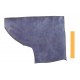 Collet de Vachette Tannage Végétal Bleu Marbré ep. 2,6mm